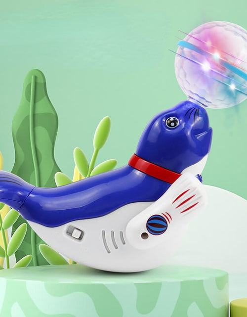 Load image into Gallery viewer, Universal Rotating Ball Sea Dolphin Electric Toy-Light &amp; Music
