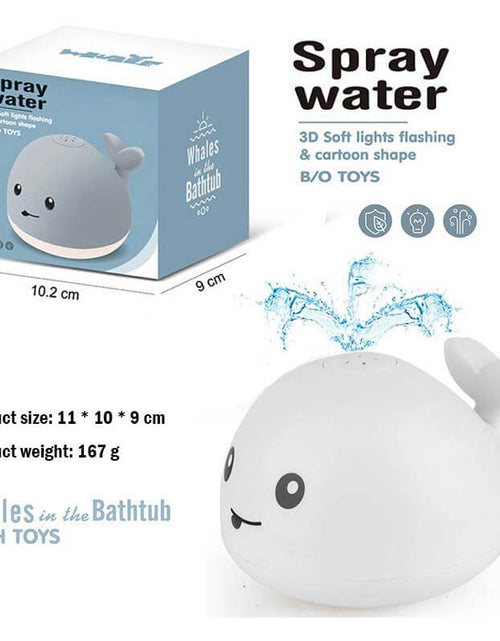 Load image into Gallery viewer, Electric Induction Spraying Whale: Kids&#39; Bath Toy with Lights and Music (Battery not included)
