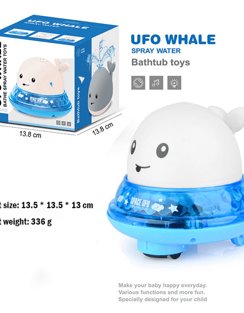 Load image into Gallery viewer, Electric Induction Spraying Whale: Kids&#39; Bath Toy with Lights and Music (Battery not included)
