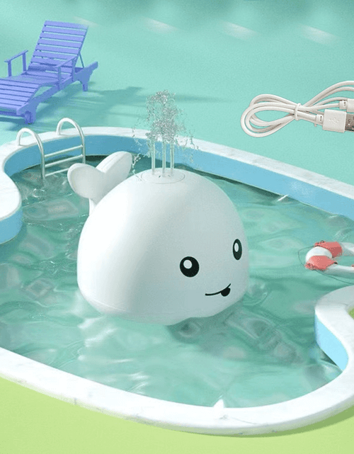 Load image into Gallery viewer, Electric Induction Spraying Whale: Kids&#39; Bath Toy with Lights and Music (Battery not included)
