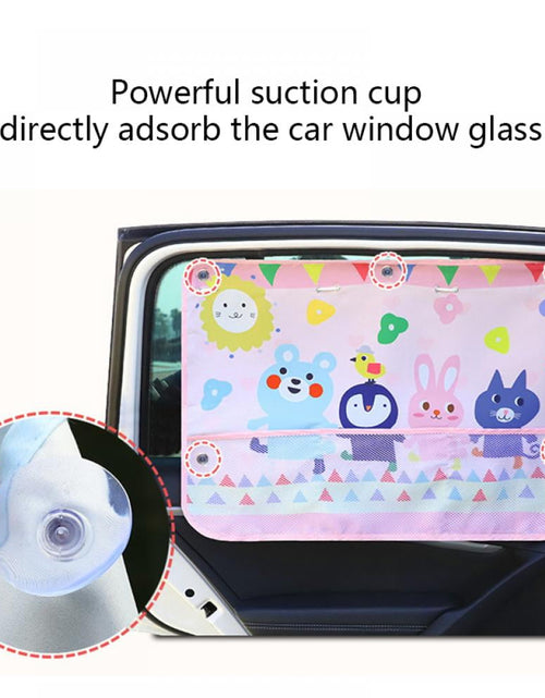 Load image into Gallery viewer, Cute Cartoon Car Window Protector With Pocket
