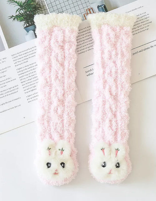 Load image into Gallery viewer, Baby Fluffy Fuzzy Slipper Socks
