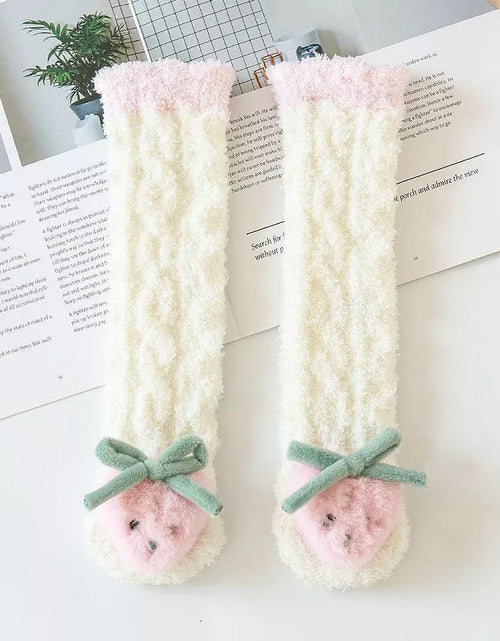 Load image into Gallery viewer, Baby Fluffy Fuzzy Slipper Socks
