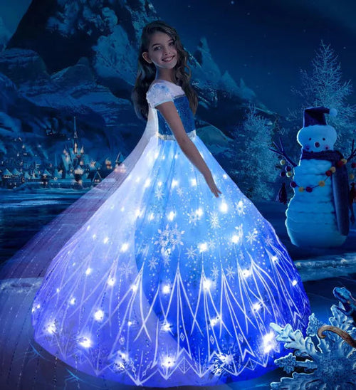 Load image into Gallery viewer, Princess LED Light Up Dress for Girls
