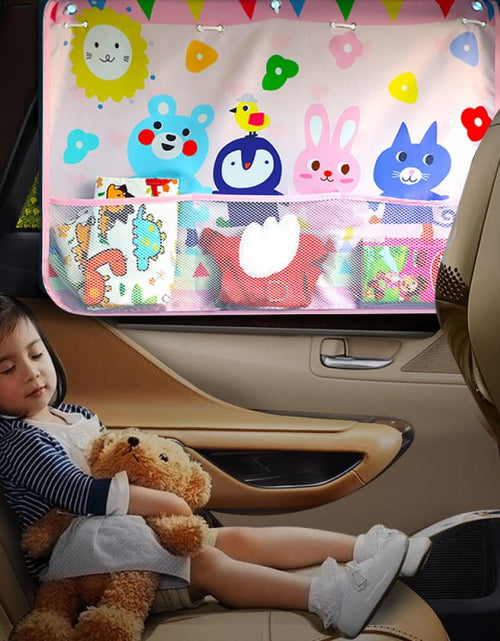 Load image into Gallery viewer, Cute Cartoon Car Window Protector With Pocket
