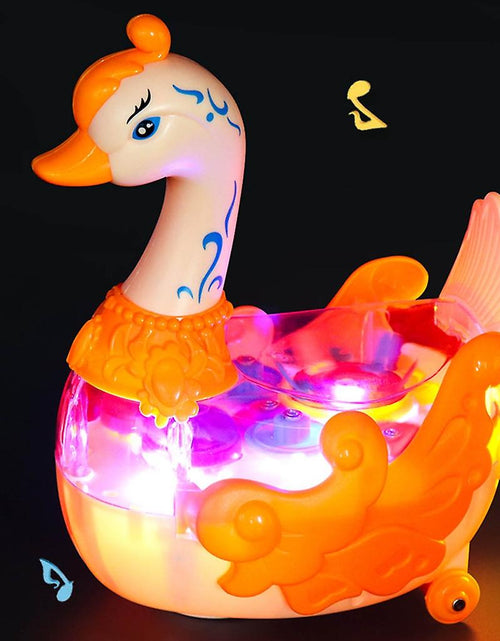 Load image into Gallery viewer, Electric Gear Swan Duck Toy With Transparent Shell
