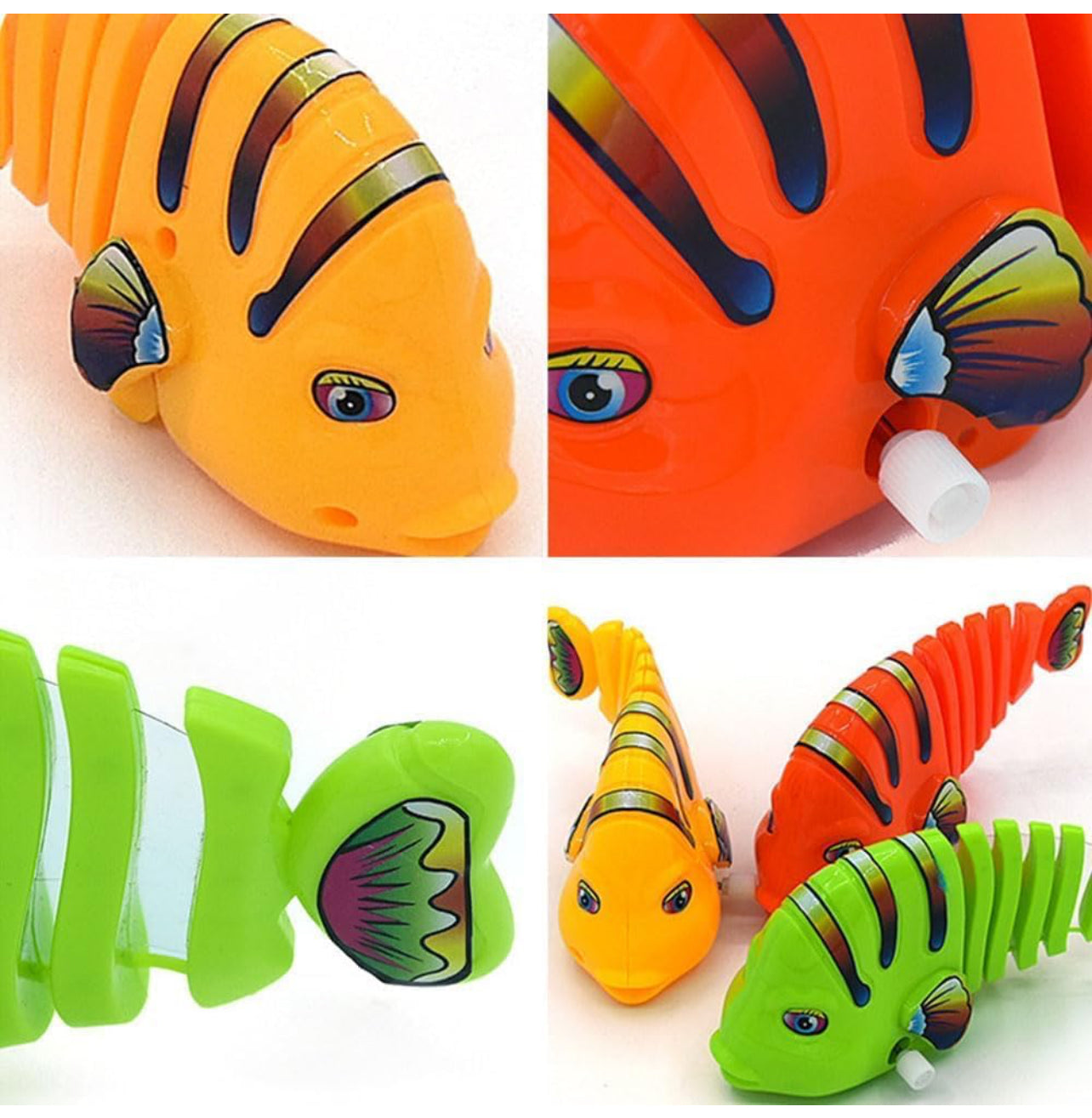 Wind-Up Wiggle Fish Toys