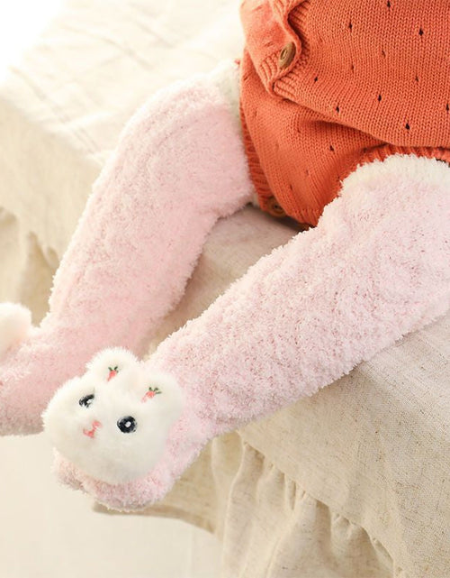 Load image into Gallery viewer, Baby Fluffy Fuzzy Slipper Socks
