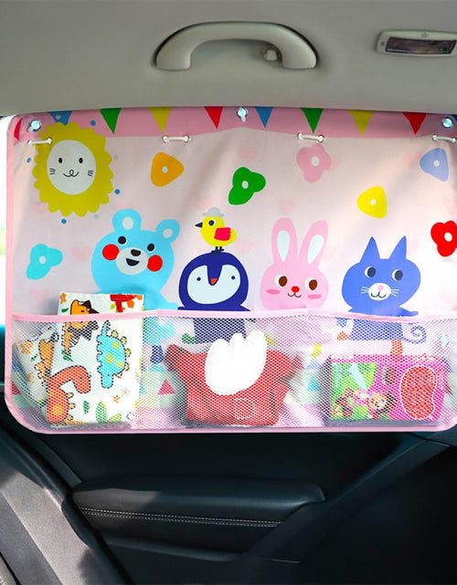 Load image into Gallery viewer, Cute Cartoon Car Window Protector With Pocket
