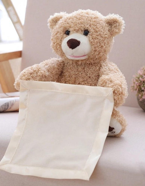 Load image into Gallery viewer, Cute Hide and Seek Peek-A-Boo Singing Teddy Bear
