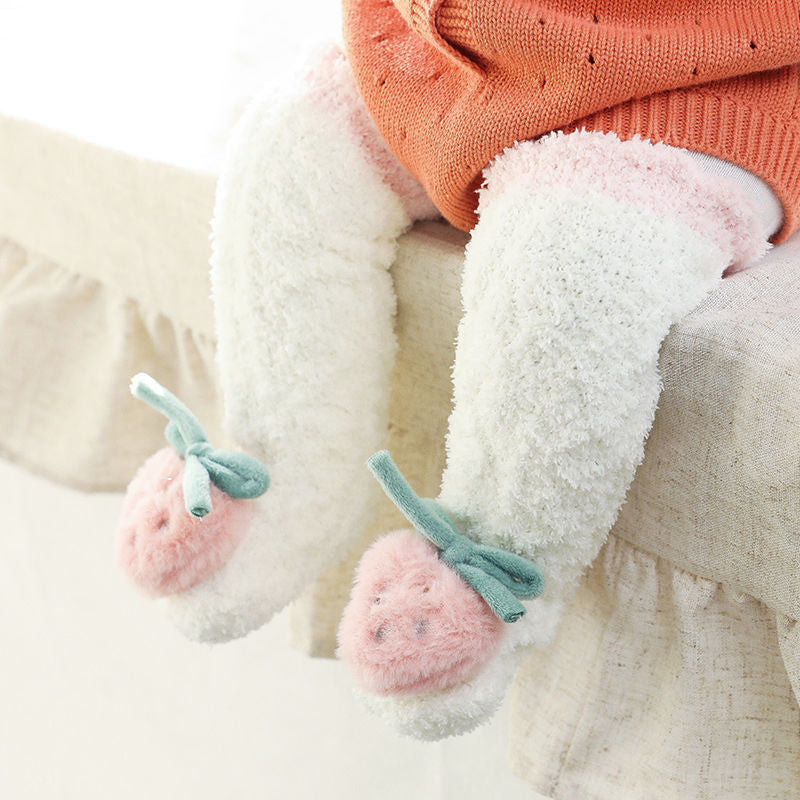 Baby Fluffy Fuzzy Slipper Socks