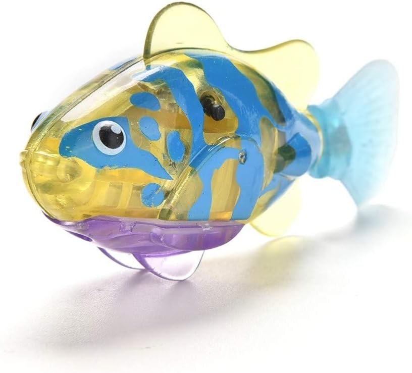 5Pcs Swimming Robot Fish with LED Light