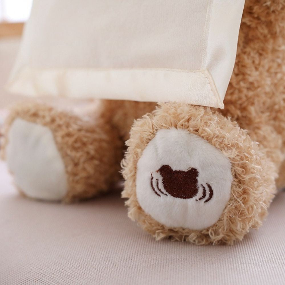 Cute Hide and Seek Peek-A-Boo Singing Teddy Bear