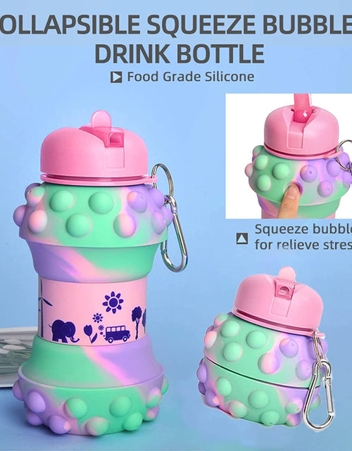 Load image into Gallery viewer, Cute And Collapsible Silicone Water Bottle For Kids – BPA Free!
