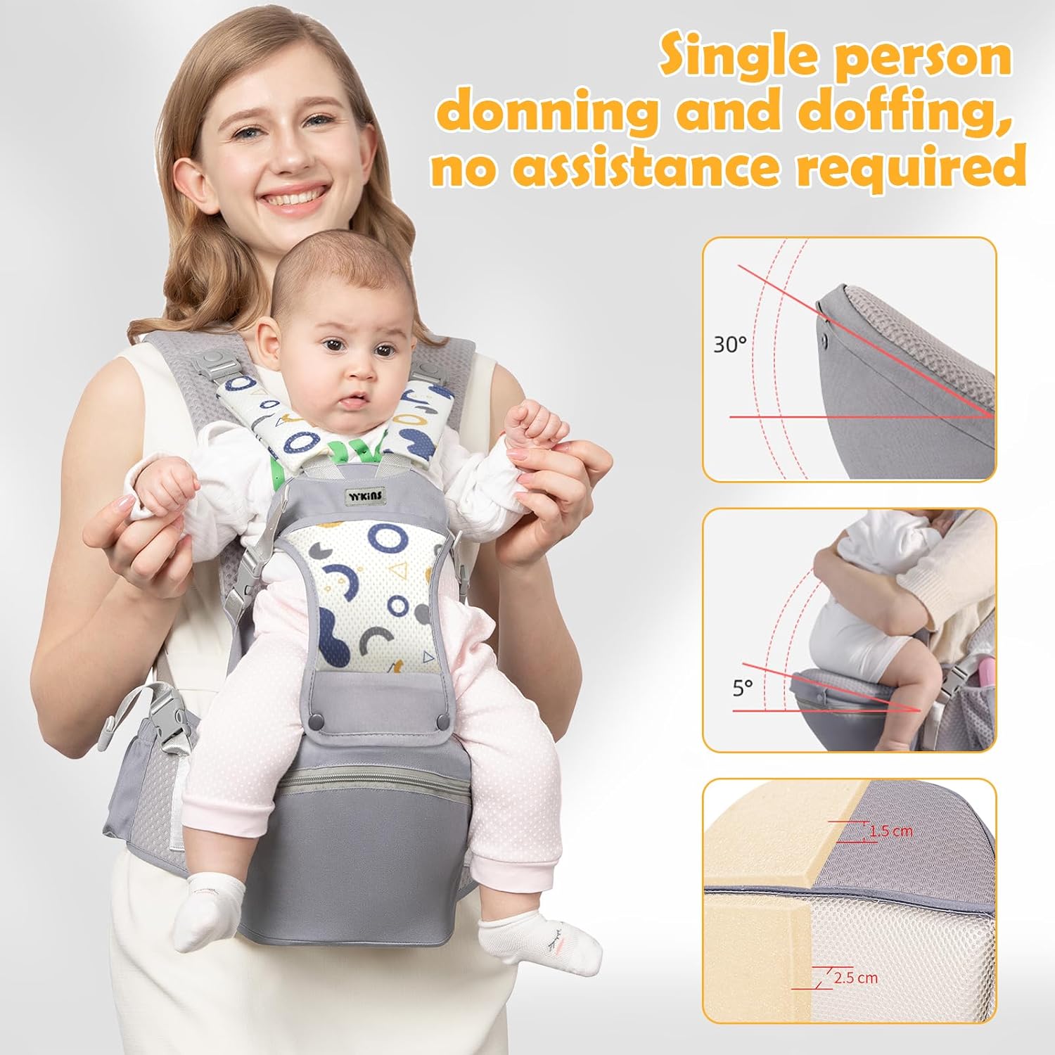 2025 New Style Newborn Ergonomic Baby Carrier Backpack