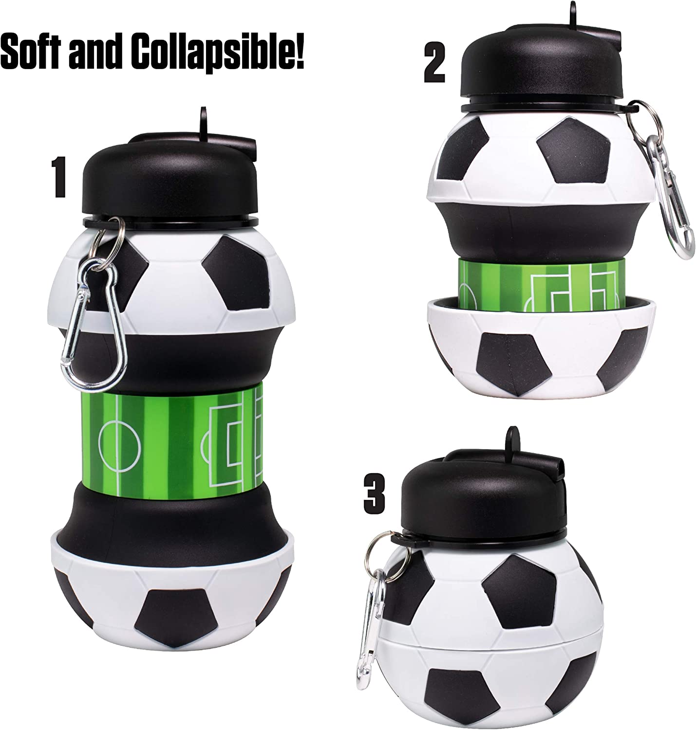 Cute And Collapsible Silicone Water Bottle For Kids – BPA Free!