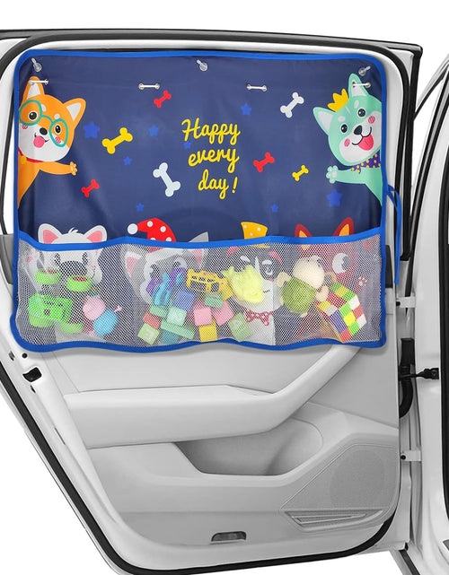 Load image into Gallery viewer, Cute Cartoon Car Window Protector With Pocket
