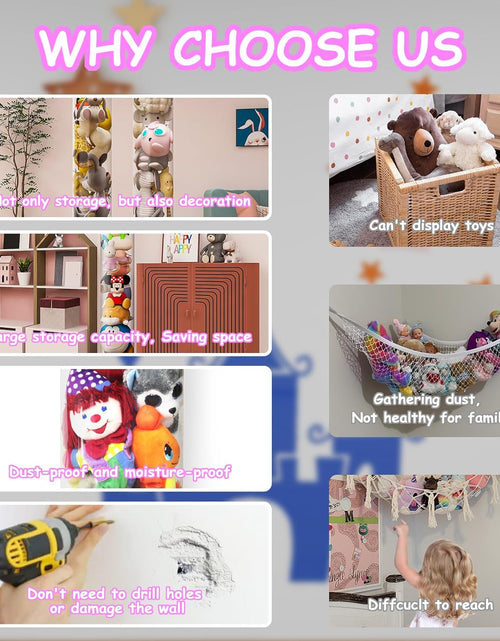 Load image into Gallery viewer, Toy Storage Organizer with Zipper for Kids Room
