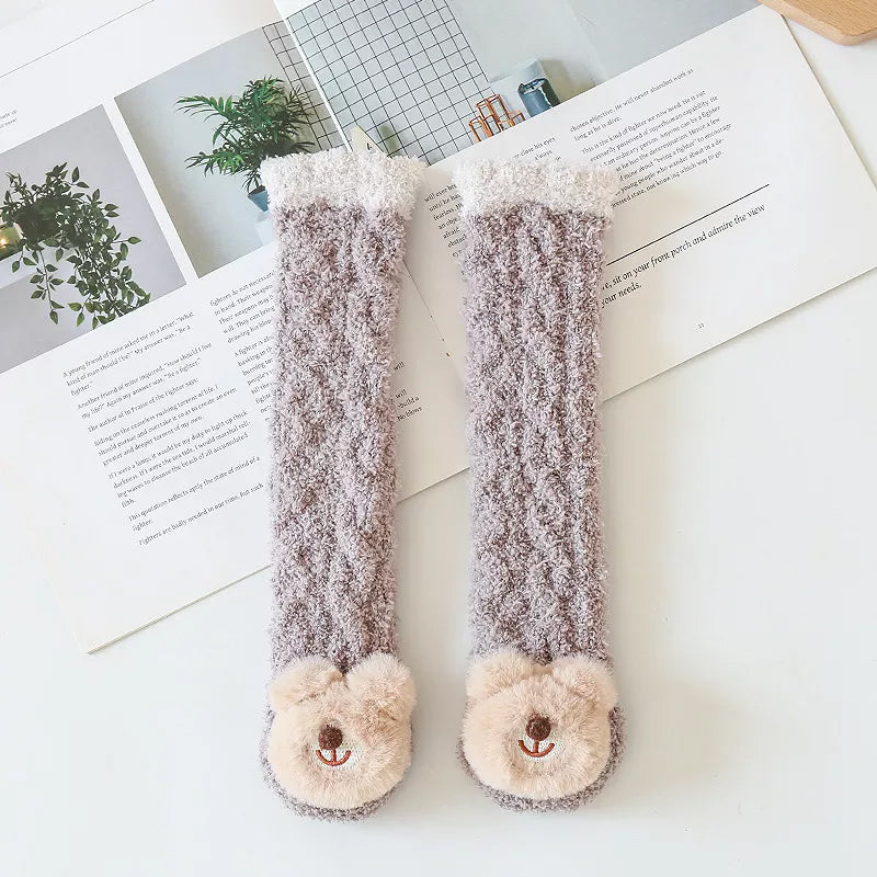 Baby Fluffy Fuzzy Slipper Socks