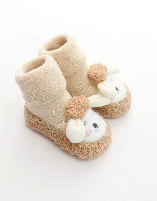 Load image into Gallery viewer, CuddlePaws Plush Cartoon Shoes for Cozy Baby Feet
