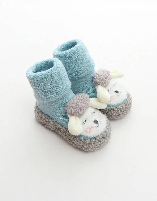 Load image into Gallery viewer, CuddlePaws Plush Cartoon Shoes for Cozy Baby Feet
