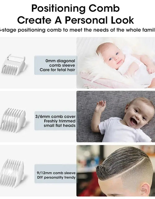 Load image into Gallery viewer, Hair Clipper Hair Fit for Baby or Children Low Noise
