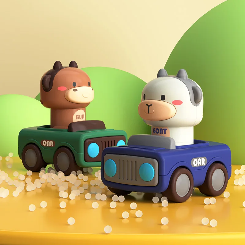 Cute Animal Press and Go Toy Car