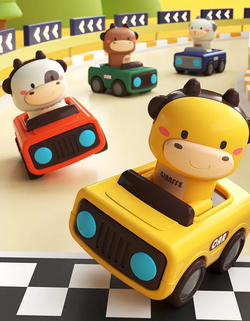 Load image into Gallery viewer, Cute Animal Press and Go Toy Car
