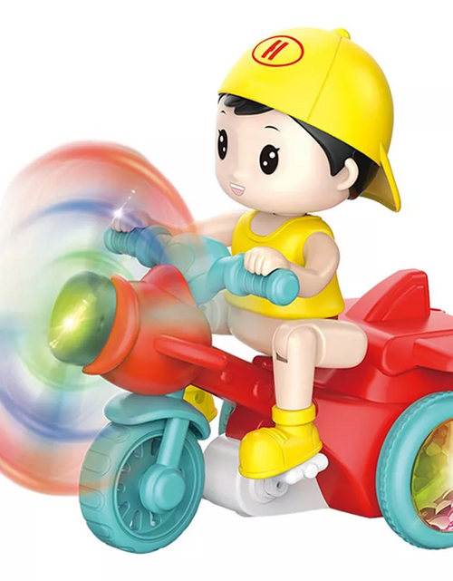 Load image into Gallery viewer, Cool Electronic Stunt Tricycle Stunt Boy Child Crawling Toy
