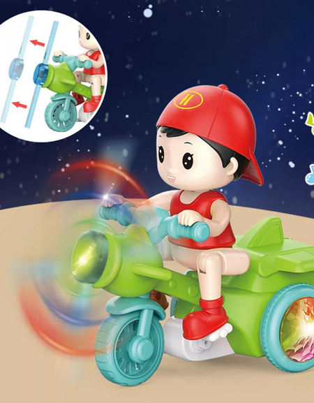 Cool Electronic Stunt Tricycle Stunt Boy Child Crawling Toy