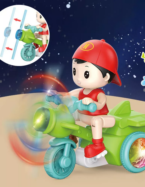 Load image into Gallery viewer, Cool Electronic Stunt Tricycle Stunt Boy Child Crawling Toy
