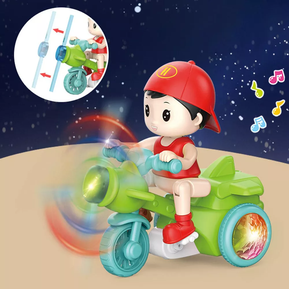 Cool Electronic Stunt Tricycle Stunt Boy Child Crawling Toy