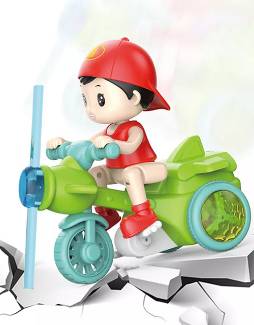 Load image into Gallery viewer, Cool Electronic Stunt Tricycle Stunt Boy Child Crawling Toy
