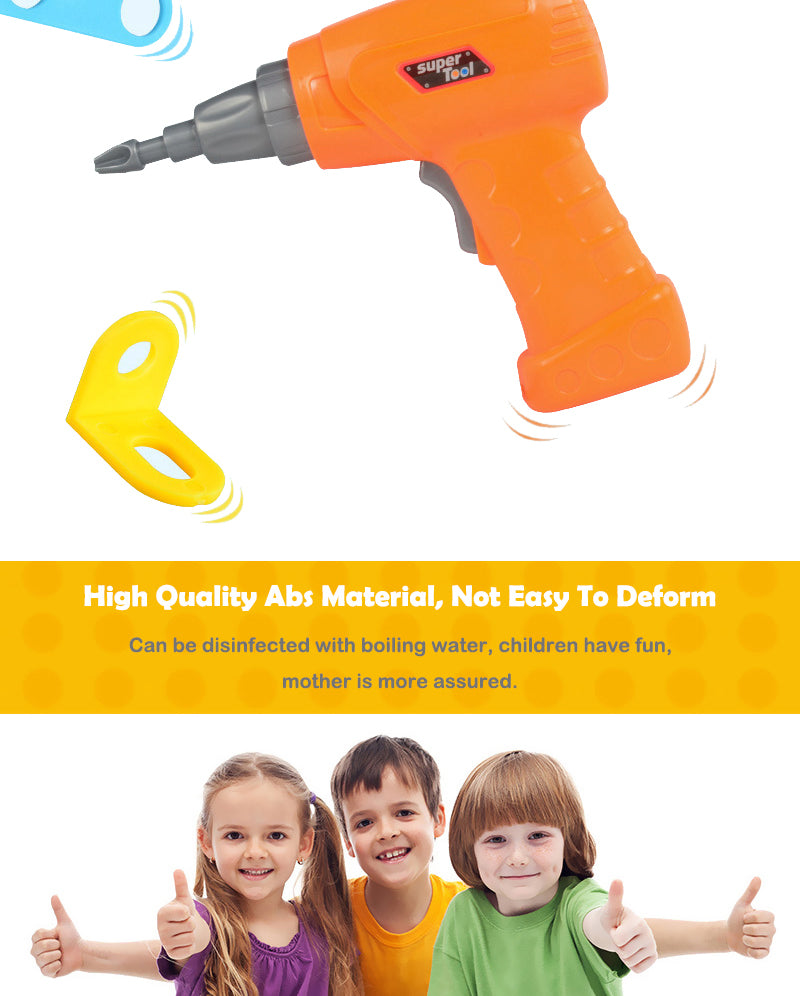 Children Electric Drill Screw Toys Diy Assembly