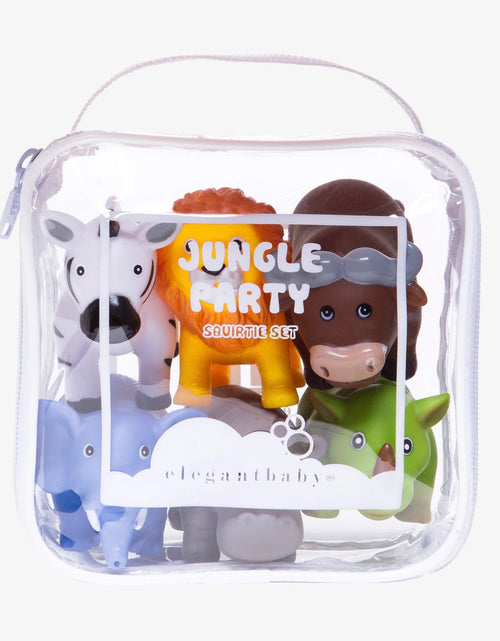 Load image into Gallery viewer, Jungle party squirtie baby bath toys
