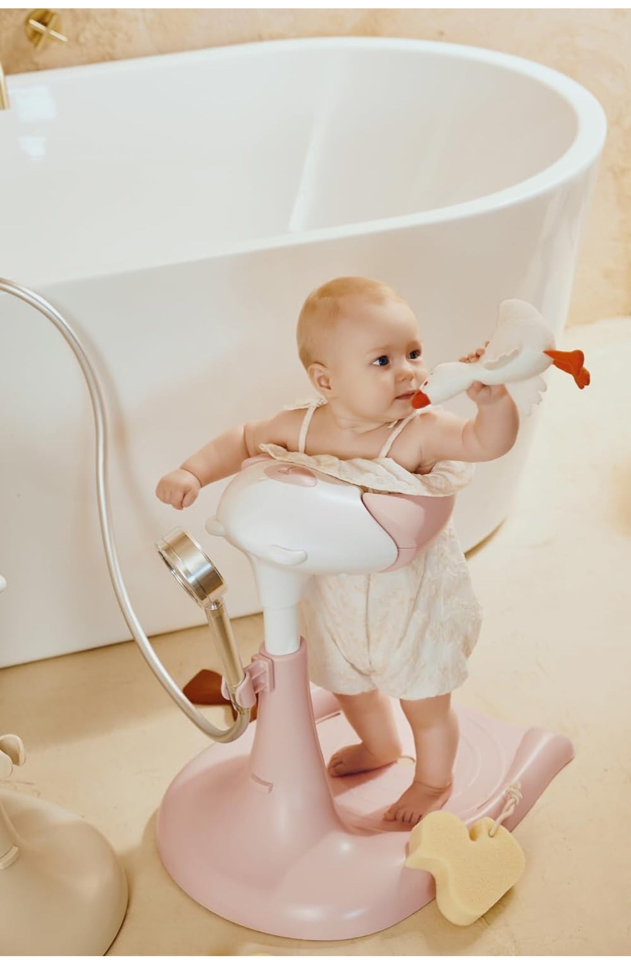 HUGFEEL Baby Shower Stand & Bath Seat 🧸🧼🛁