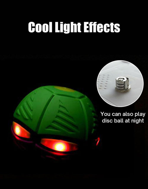 Load image into Gallery viewer, Flying UFO Magic Balls with LED Light Flat Throw Disc Ball
