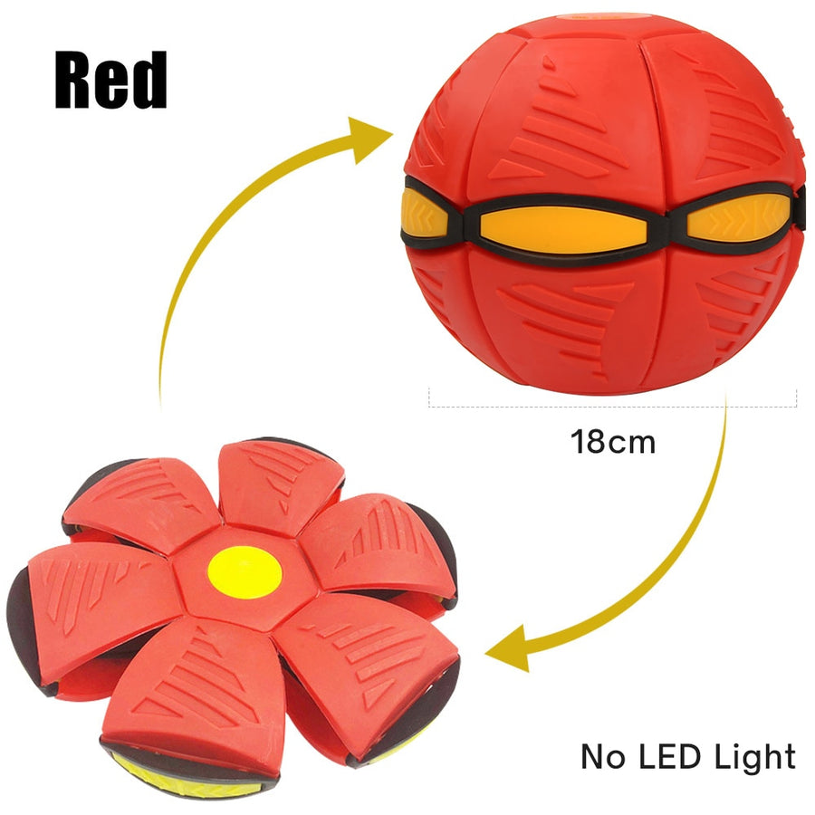 Flying UFO Magic Balls with LED Light Flat Throw Disc Ball