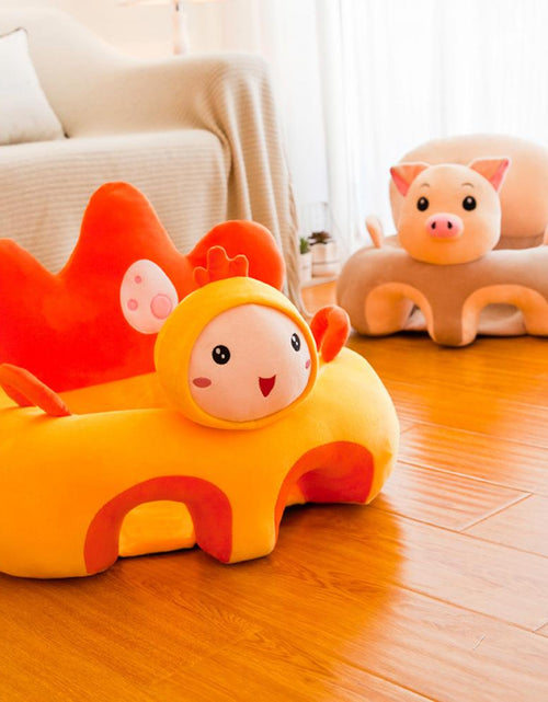 Load image into Gallery viewer, Baby Supportive Cute Plush Sofa Cover Learning to Sit Without Filling Cover Only
