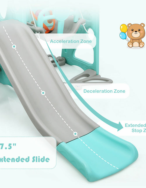 Load image into Gallery viewer, Toddler Slide and Swing Set, Indoor Playground Slide
