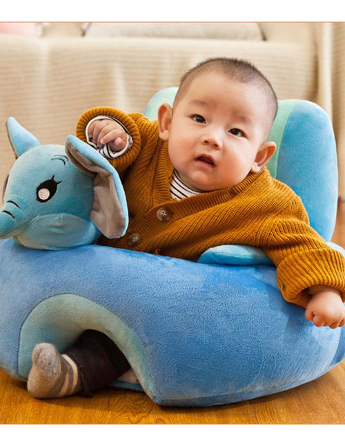 Load image into Gallery viewer, Baby Supportive Cute Plush Sofa Cover Learning to Sit Without Filling Cover Only
