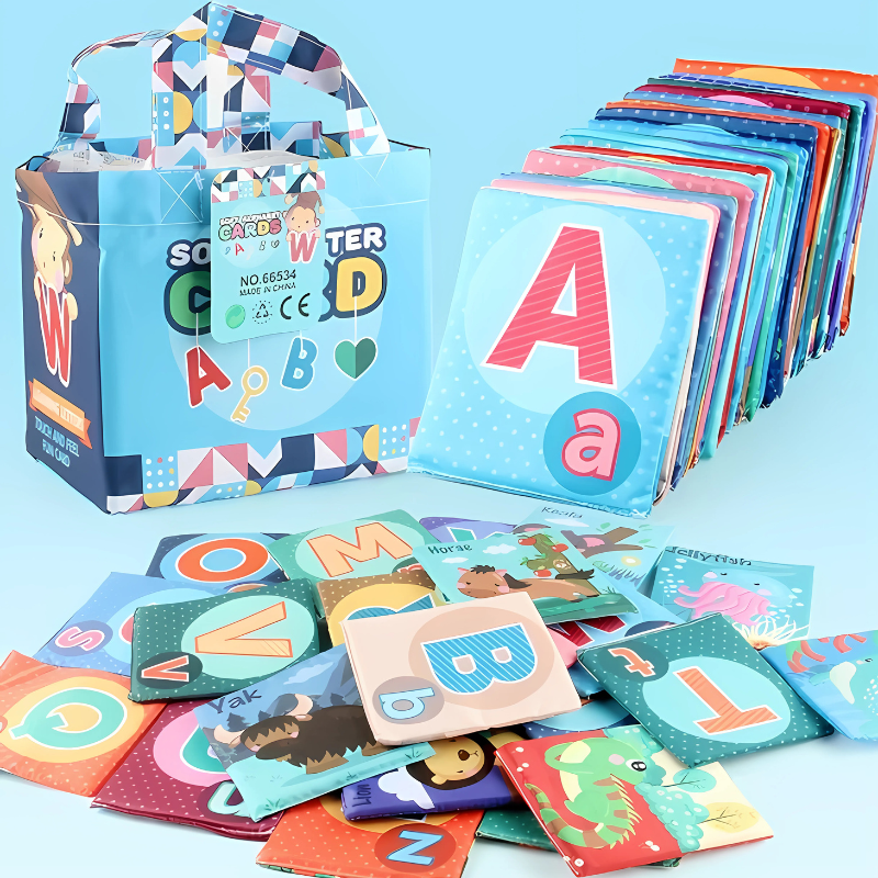 Colorful Soft Alphabet Cards for Toddlers