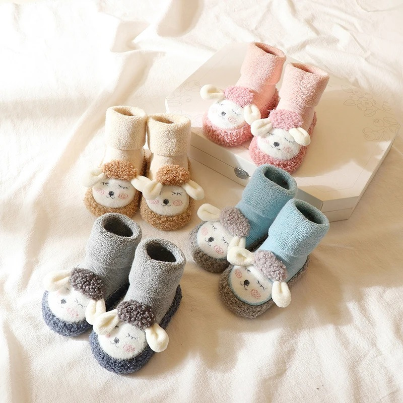 CuddlePaws Plush Cartoon Shoes for Cozy Baby Feet