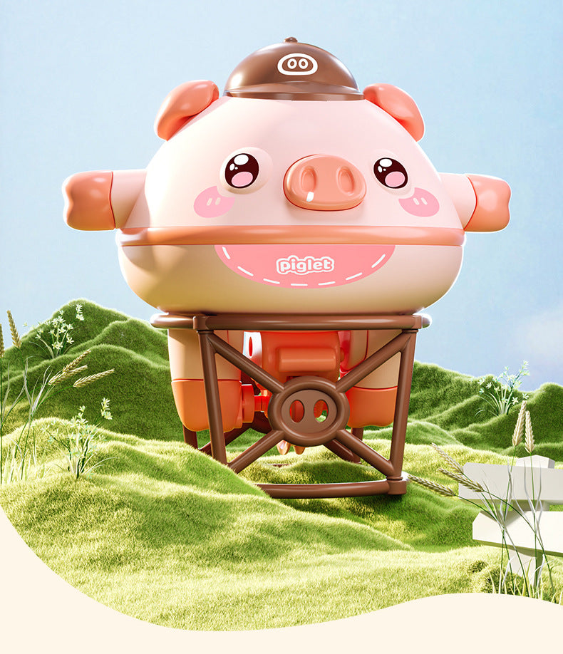 Rope Walking Piglet Toys