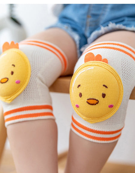 Padded Animal Face Baby Knee Pad Kids Safety Crawling Elbow Cushion