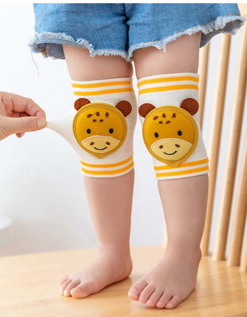 Load image into Gallery viewer, Padded Animal Face Baby Knee Pad Kids Safety Crawling Elbow Cushion
