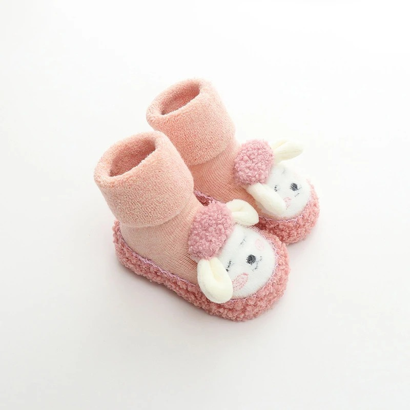 CuddlePaws Plush Cartoon Shoes for Cozy Baby Feet