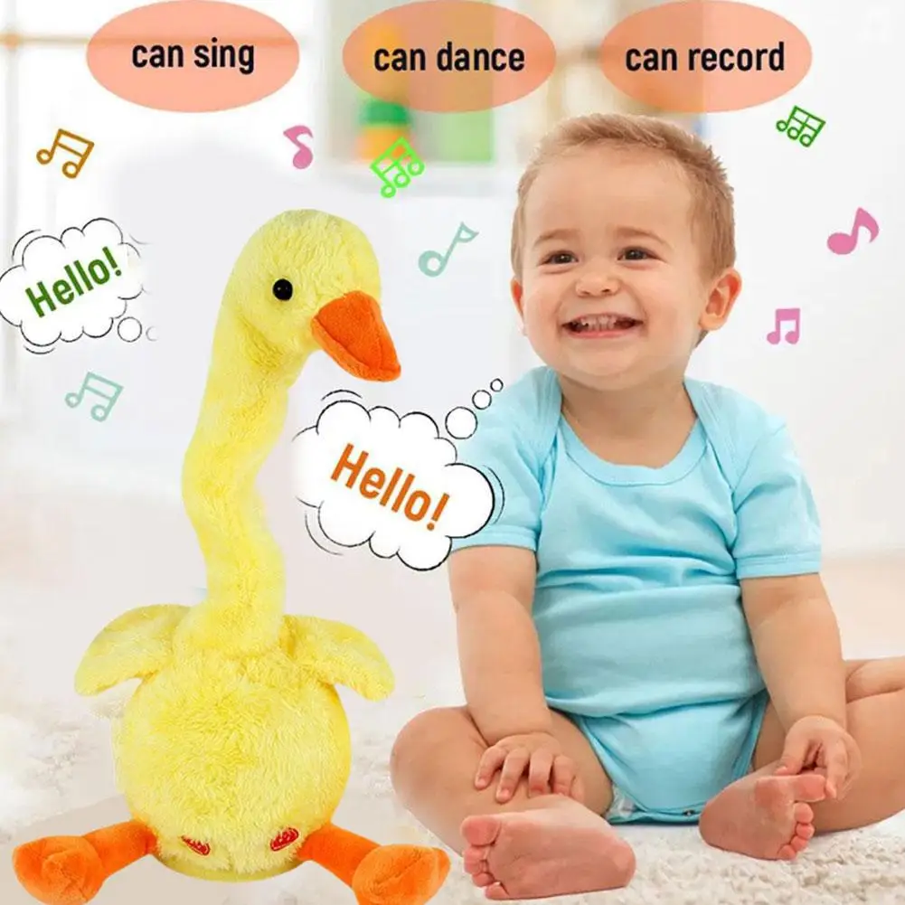 Talking Dancing Duck Plushie Toy