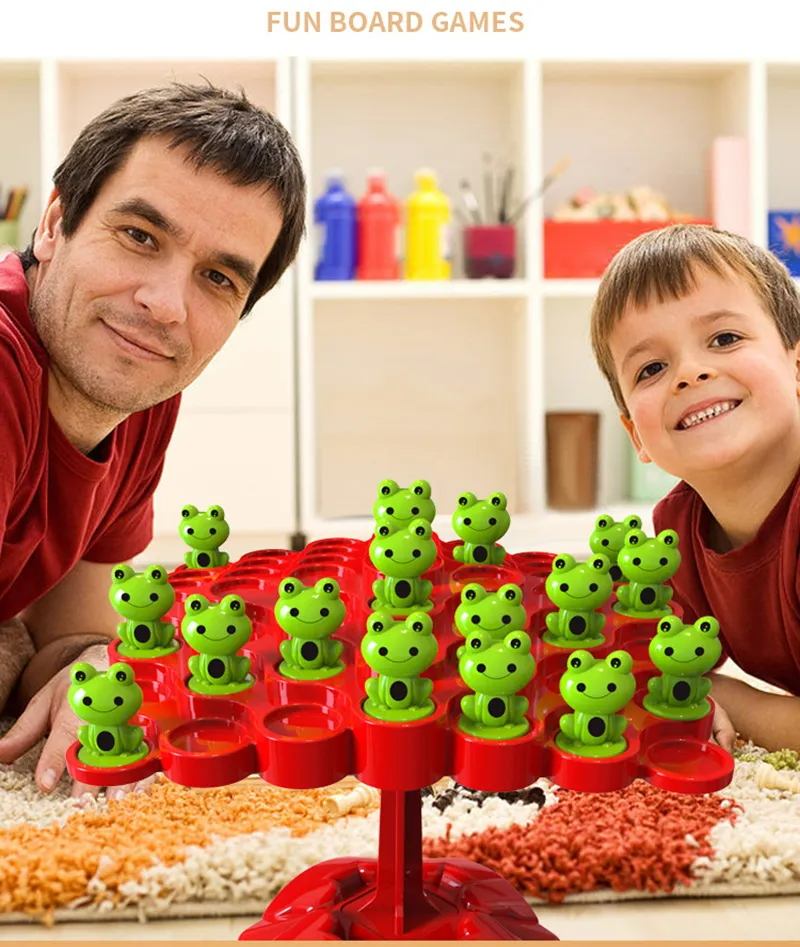 Frogs Balance Tree Kids Toy Parent-child Interaction