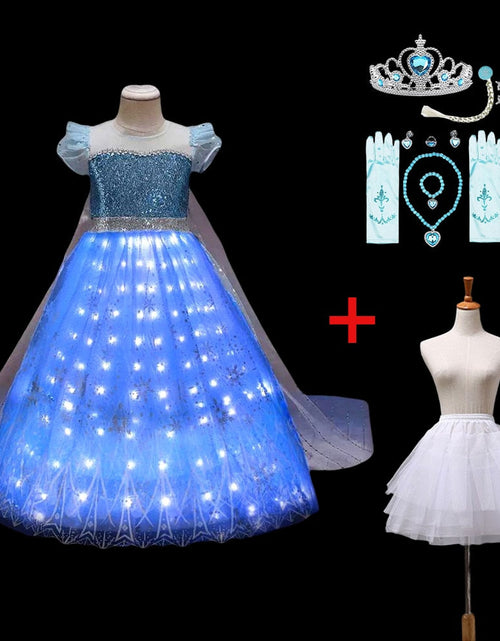 Load image into Gallery viewer, Princess LED Light Up Dress for Girls
